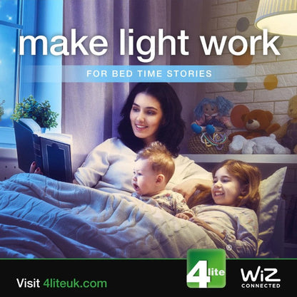 4Lite WiZ Connected Smart LED WiFi Bulb GLS Warm White - ES (E27) - 4L1-8000 - LED Retro